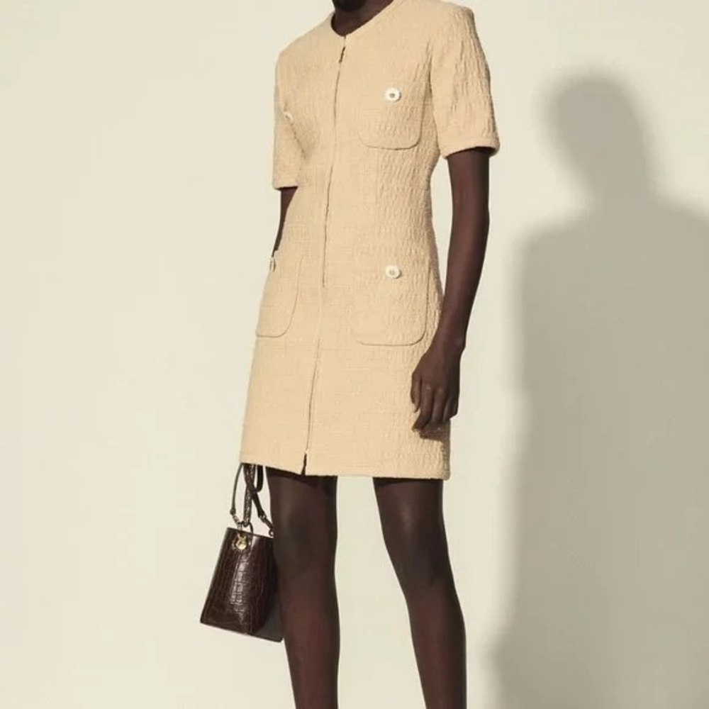 Sandro Nadege Tweed Dress